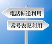 電話転送利用または番号表記利用の選択イメージ画像